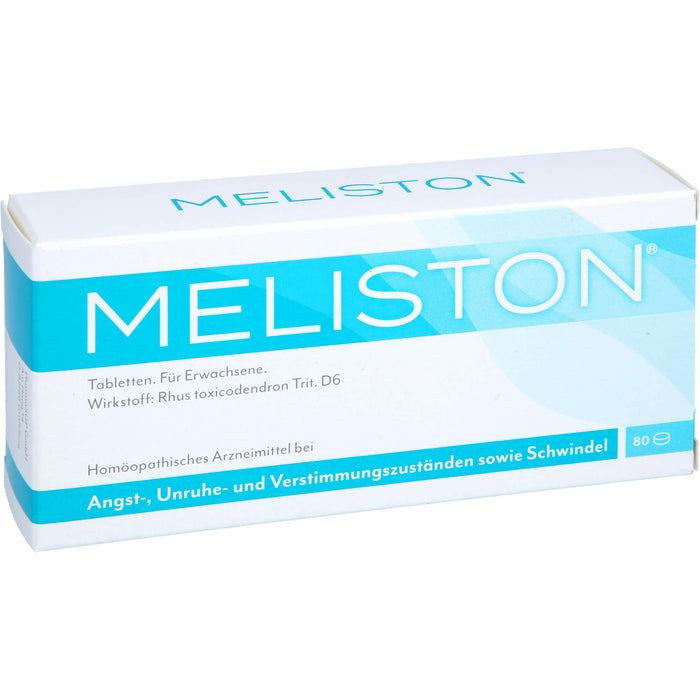 Meliston Tabletten zur Behandlung von Angst-, Unruhe- und Verstimmungszuständen, 80 pc Tablettes