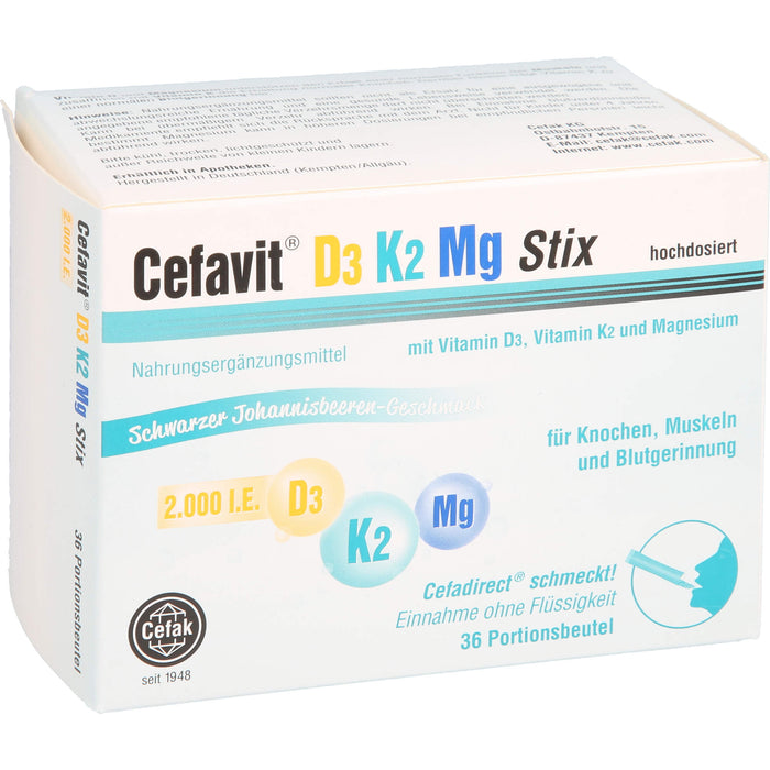 Cefavit D3 K2 Mg 2000ie St, 36 St GRA