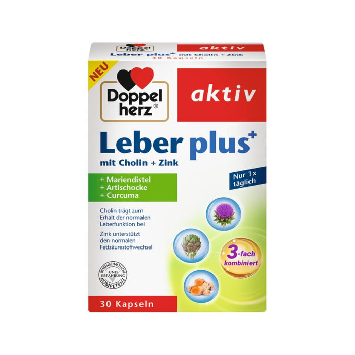 Doppelherz Leber plus Kapseln, 30 St. Kapseln