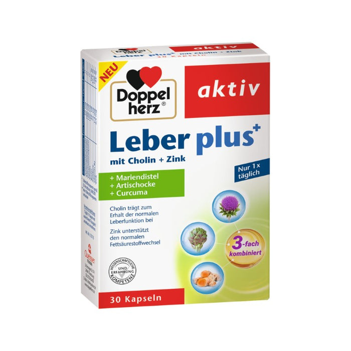 Doppelherz Leber plus Kapseln, 30 St. Kapseln