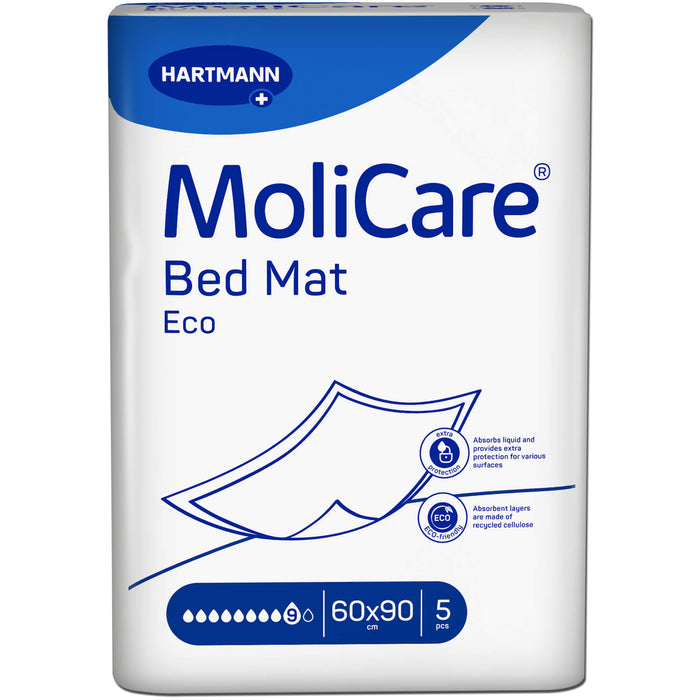 MoliCare Bed Mat Eco 9 Tropfen 60 x 90 cm, 5 pc Coussinets