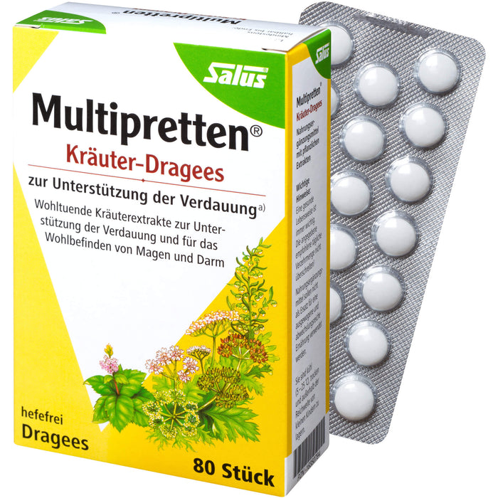 Multipretten Kräuter-Dragees Salus, 80 St DRA