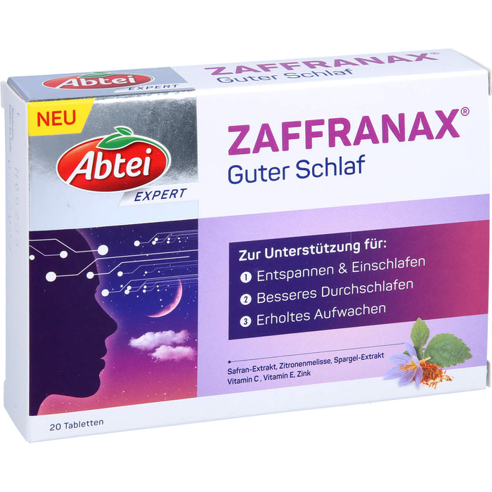 Abtei Expert ZAFFRANAX Guter Schlaf Tabletten, 20 pcs. Tablets