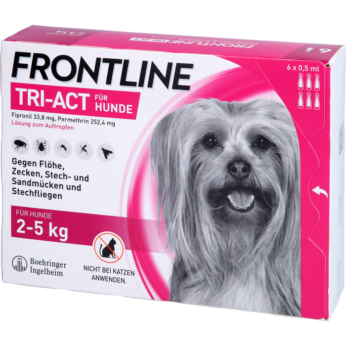 Frontline Tri-act Hu 2-5kg, 6 St LOE