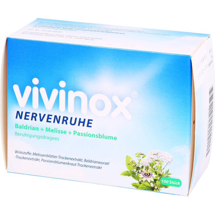 vivinox Nervenruhe Beruhigungsdragees, 100 pcs. Tablets