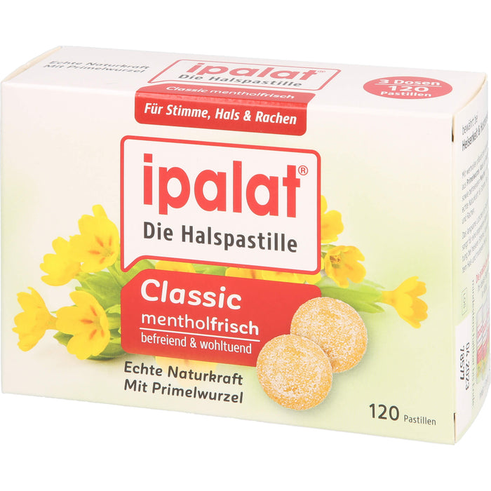 Ipalat Halspastillen classic, 120 St PAS