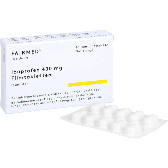 Fair-med Ibuprofen 400 mg Filmtabletten, 20 pcs. Tablets