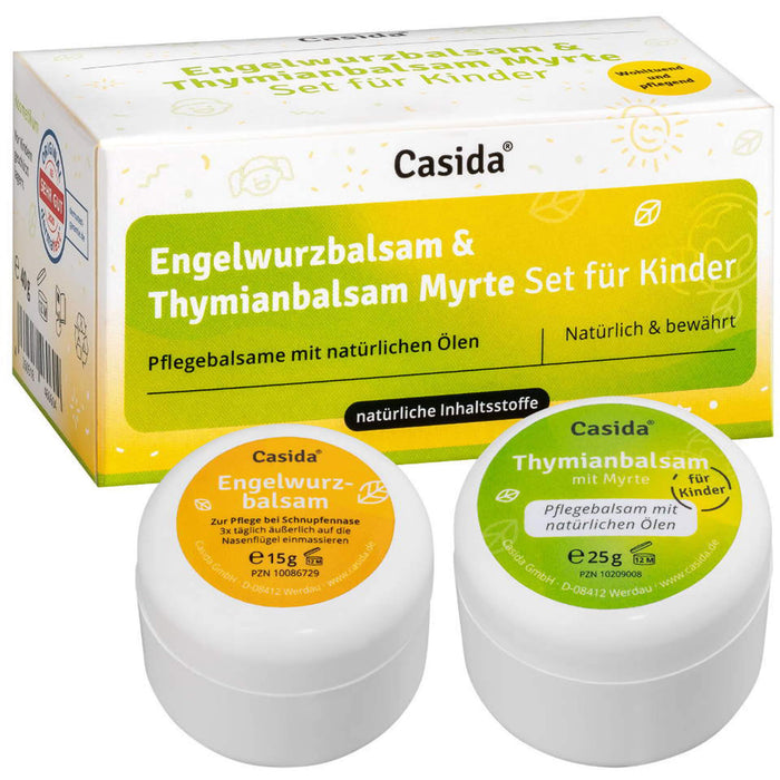 Casida Engelwurzbalsam & Thymianbalsam Myrte Kinder Set, 40 g Crème