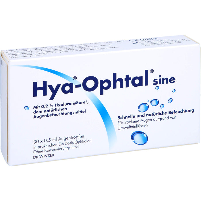 Hya-Ophtal sine, 30X0.5 ml ATR