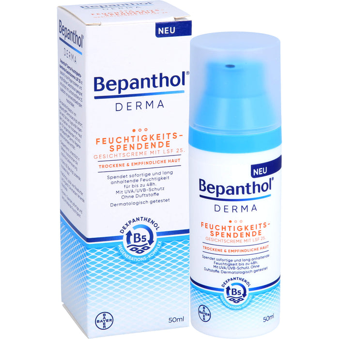 Bepanthol Derma Feuchtigkeit. Gesichtscreme LSF25, 50 ml Creme