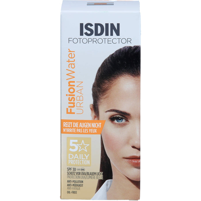 ISDIN Fotoprotector Fusion Water Urban LSF 30 zum Schutz und zur Pflege der Haut, 50 ml Crème