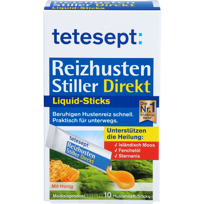 tetesept Reizhusten Stiller Direkt Liquid Sticks, 10 St BEU