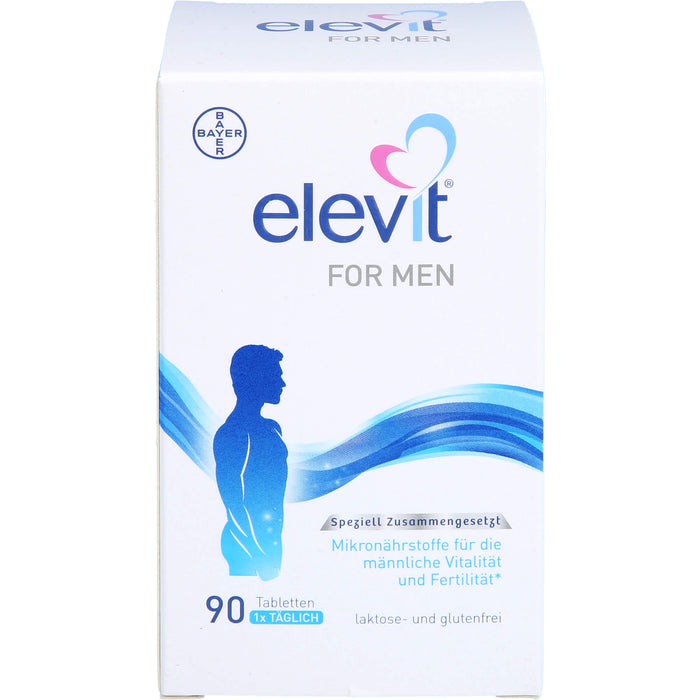 Elevit for Men Tabletten zur Unterstützung der männlichen Vitalität und Fertilität während der Babyplanung, 90 pcs. Tablets