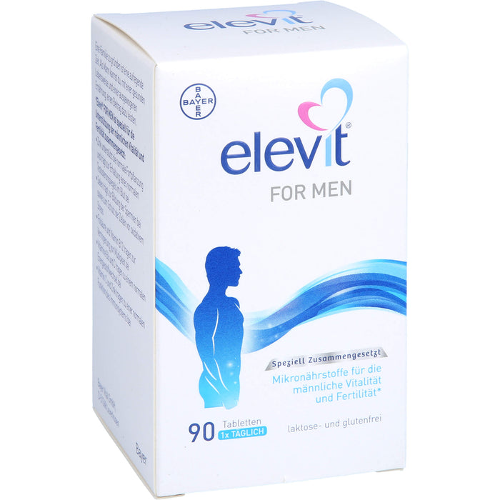 Elevit for Men Tabletten zur Unterstützung der männlichen Vitalität und Fertilität während der Babyplanung, 90 pc Tablettes