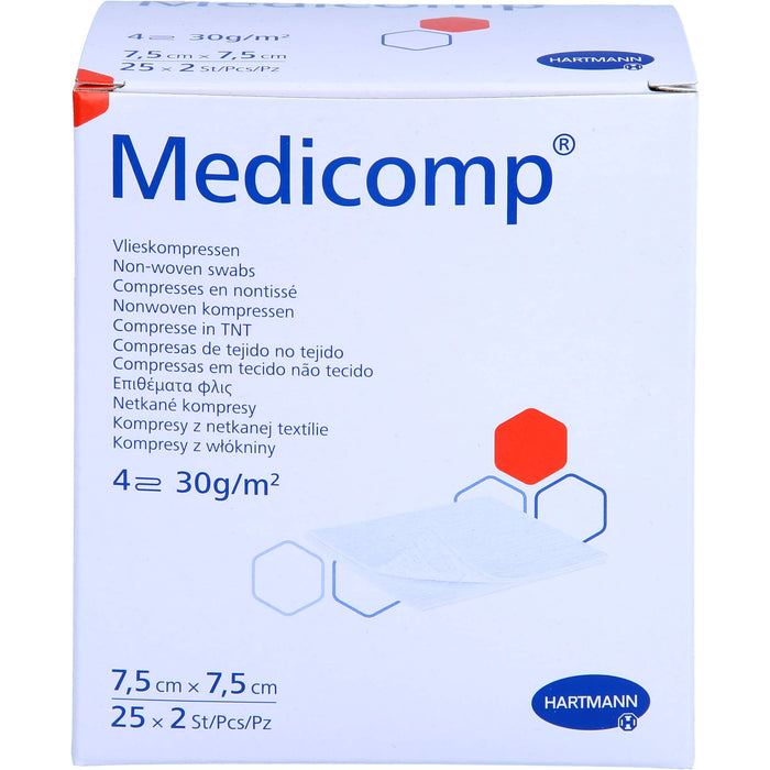 Medicomp Bl st 7,5x7,5, 25X2 St KOM