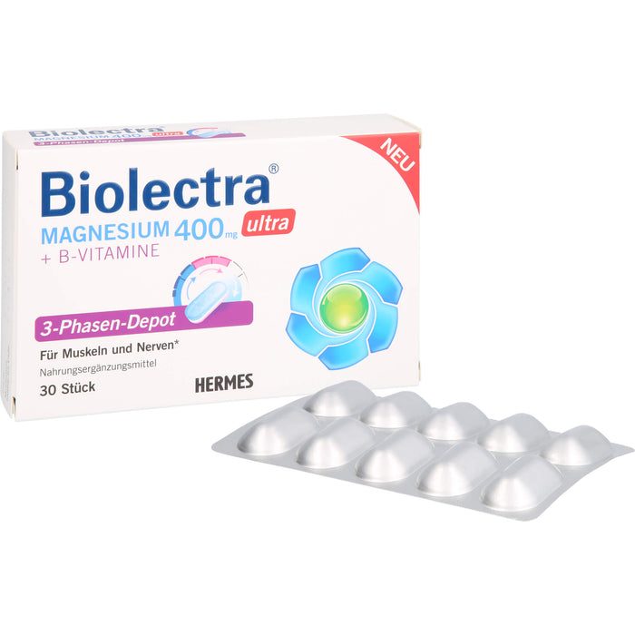 Biolectra Magnesium 400 mg ultra Tabletten, 30 pc Tablettes