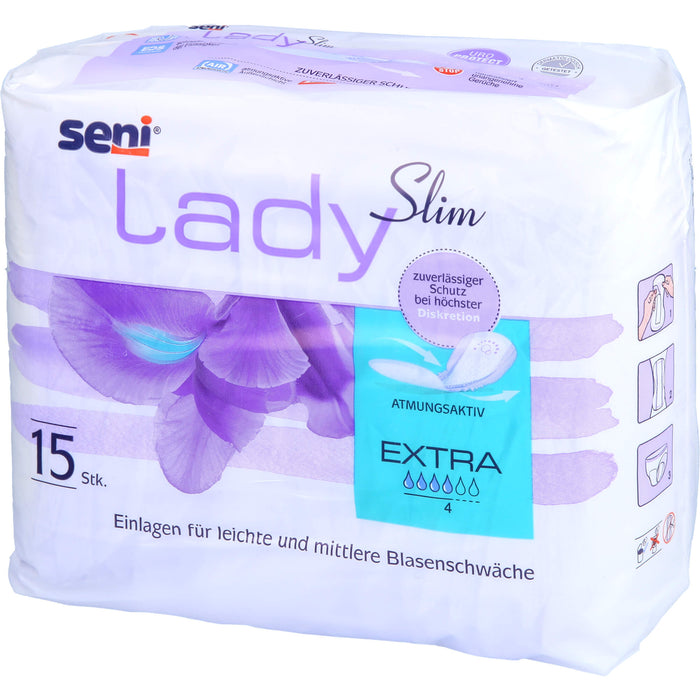 Seni Lady Slim extra Inkontinenzeinlage, 15 St