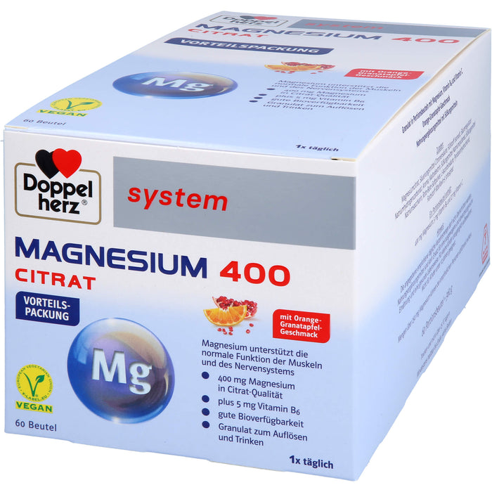 Doppelherz Magnesium 400 Citrat system, 60 pcs. Sachets