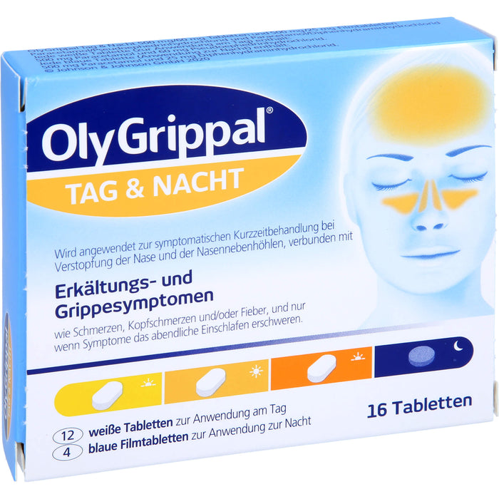 OlyGrippal Tag & Nacht 500 mg/60 mg Tabletten und 500 mg/25 mg Filmtabletten, 16 pcs. Tablets