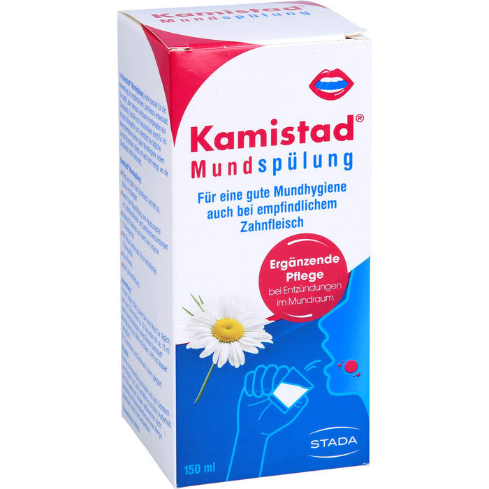 Kamistad Mundspülung bei Zahnfleischentzündungen und Aphten, 150 ml Solution