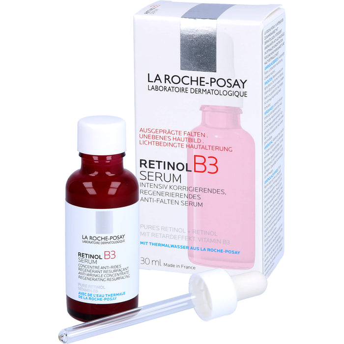 LA ROCHE-POSAY Retinol B3 Serum intensiv korrigierendes, regenerierendes anti-Falten Serum, 30 ml Lösung