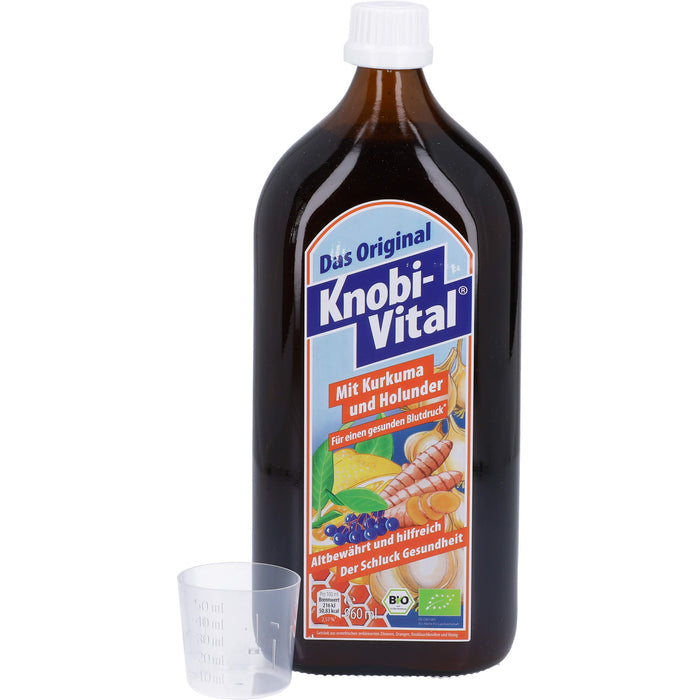 Das Original KnobiVital  Lösung mit Kurkuma und Holunder Bio für einen gesunden Blutdruck, 960 ml Solution