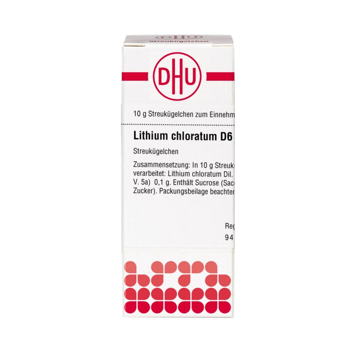 Lithium chloratum D6 DHU Globuli, 10 g GLO