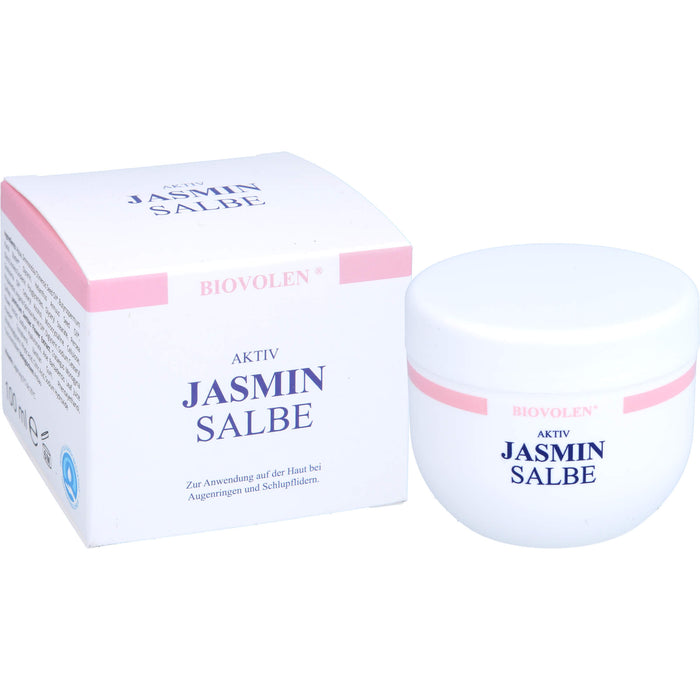 BIOVOLEN Aktiv Jasminsalbe bei Augenringen und Schlupflidern, 100 ml Cream