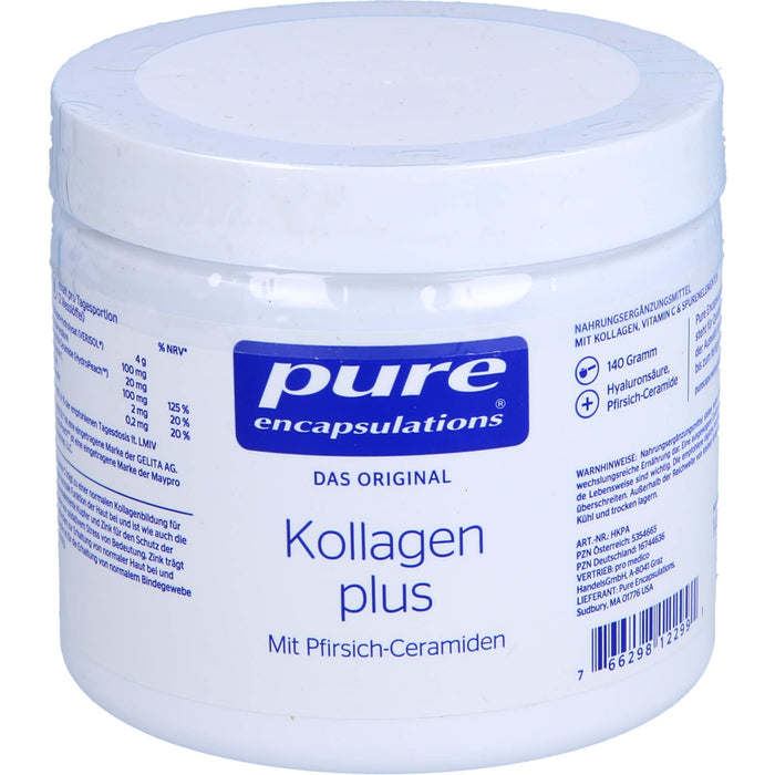 Pure Encapsulations Kollagen plus Pulver, 140 g Powder