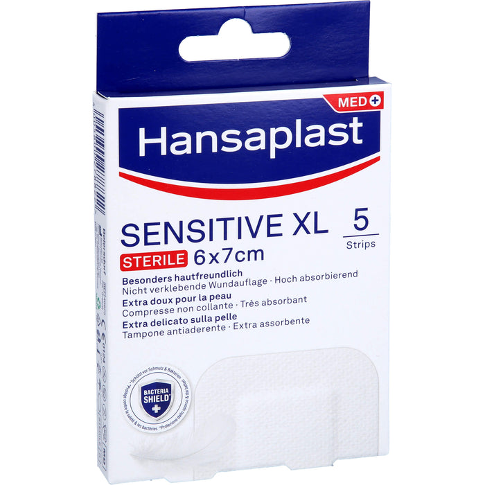 Hansaplast Wundverband Steril Sensitive 6x7cm, 5 pc Pansement