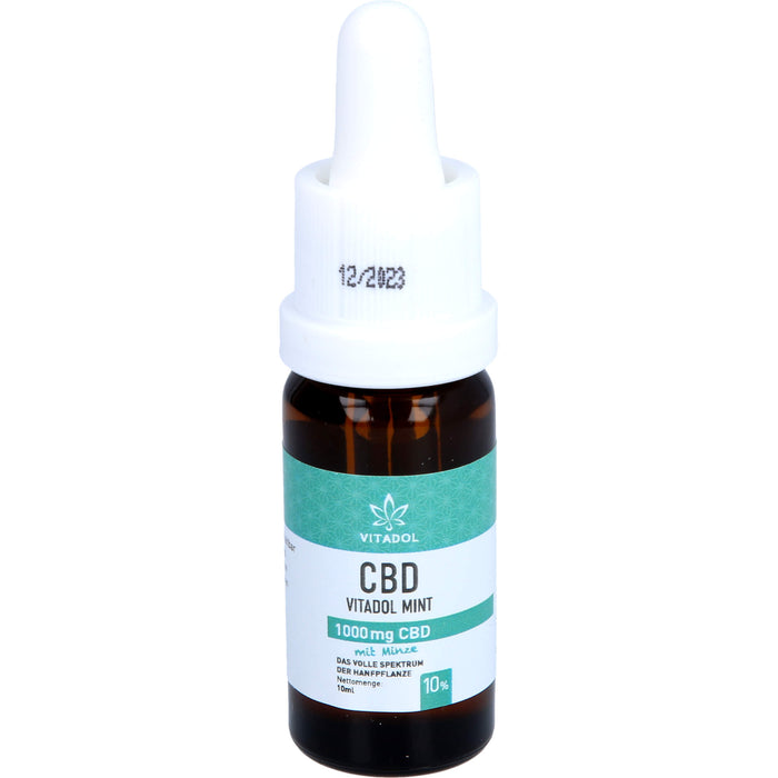 CBD10% Bio Hanfextrakt Öl - Vitadol Mint, 10 ml OEL