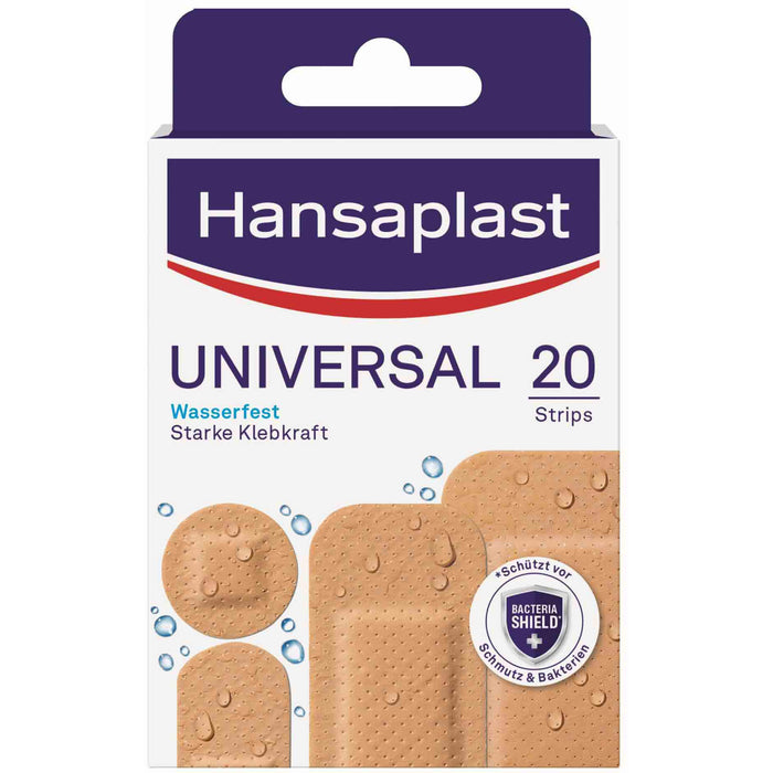 Hansaplast Universal Pflaster Wasserfest 20 Str, 20 pcs. Patch