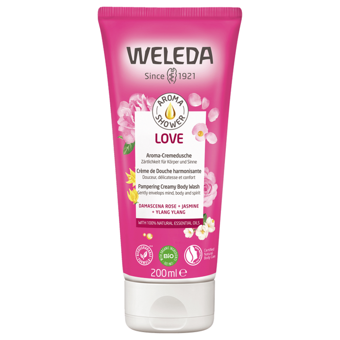 WELEDA Aroma Shower Love, 200 ml Shower Gel