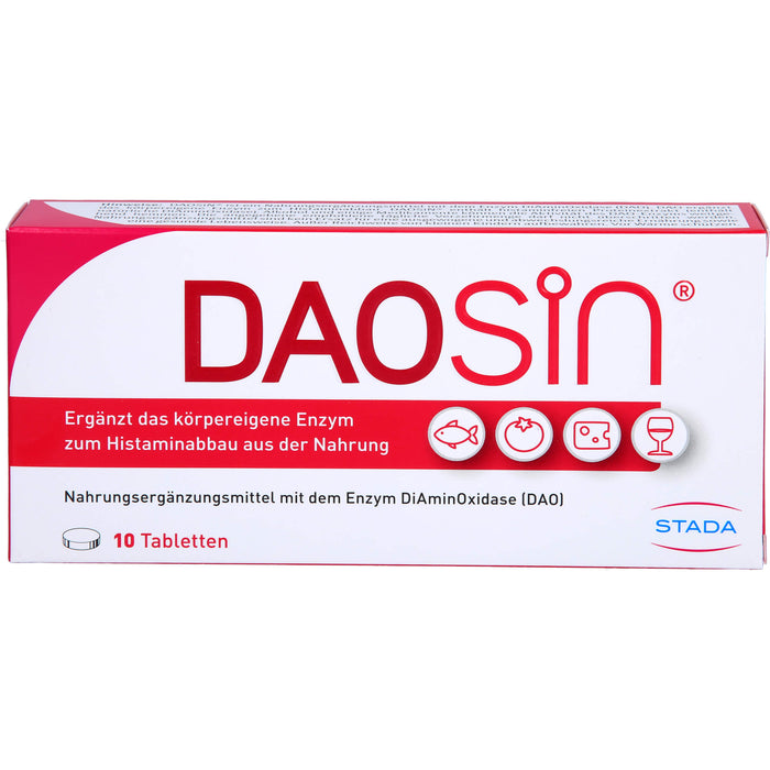 DAOSiN Tabletten bei Histaminunverträglichkeit, 10 St. Tabletten