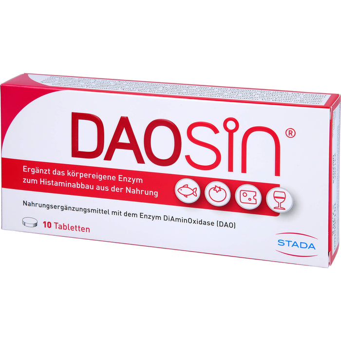 DAOSiN Tabletten bei Histaminunverträglichkeit, 10 pcs. Tablets