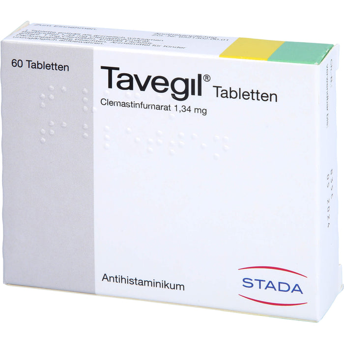 Tavegil Tabletten zur Symptomlinderung bei Heuschnupfen, Juckreiz und Nesselsucht, 60 St. Tabletten