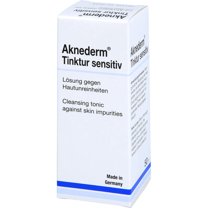 Aknederm Tinktur sensitiv Lösung gegen Hautunreinheiten, 50 ml Lösung