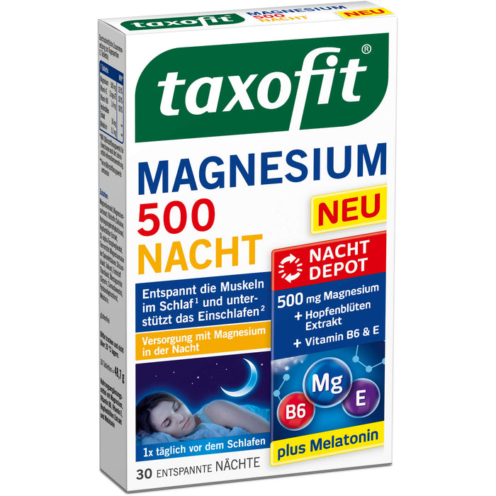 taxofit Magnesium 500 Nacht, 30 St TAB