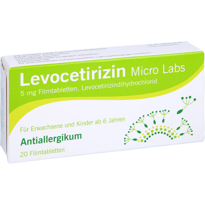 Levocetirizin Micro Labs 5 mg Filmtabletten, 20 St FTA