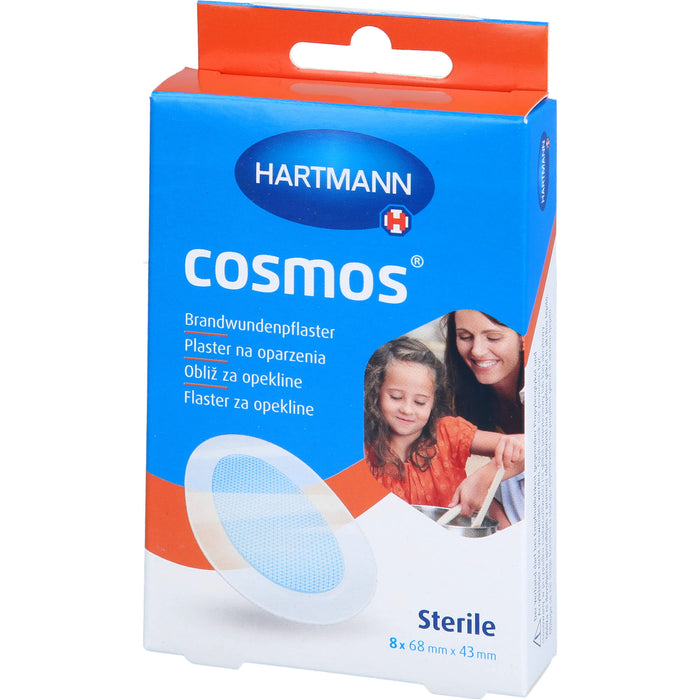 HARTMANN Cosmos sterile Brandwundenpflaster 68 x 43 mm, 8 pcs. Patch