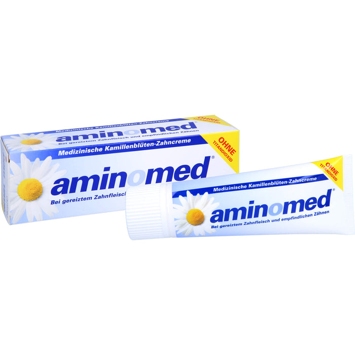 aminomed Kamillenblüten Zahncreme ohne Titandioxid, 75 ml Toothpaste