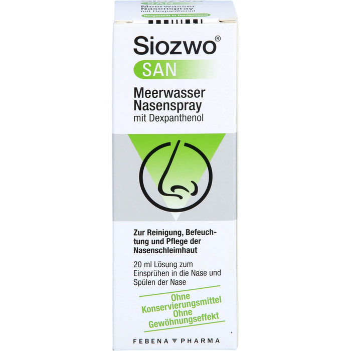 Siozwo SAN Meerwasser Nasenspray mit Dexpanthenol, 20 ml NAS