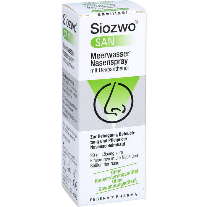 Siozwo SAN Meerwasser Nasenspray mit Dexpanthenol, 20 ml NAS