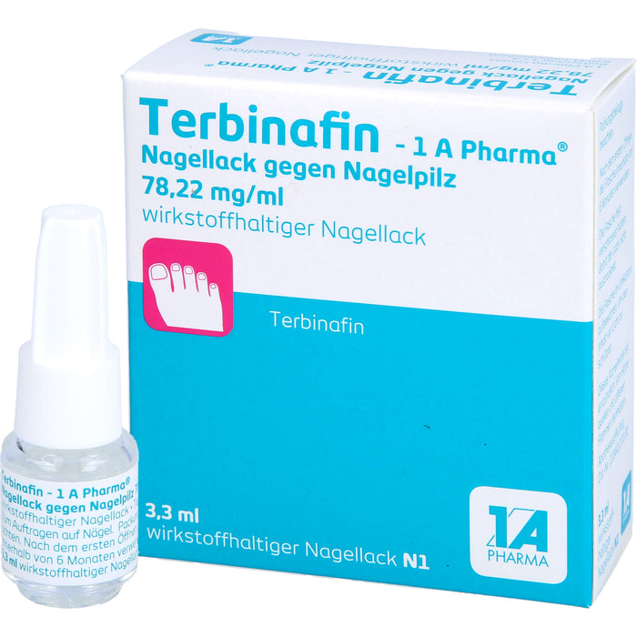 Terbinafin - 1 A Pharma Nagellack gegen Nagelpilz, 3.3 ml Solution