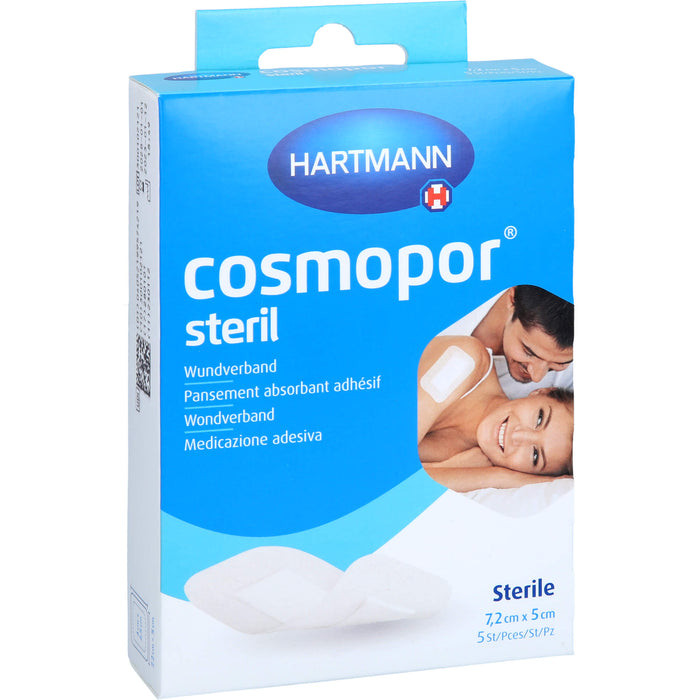 HARTMANN Cosmopor steril Wundverband 7,2 cm x 5 cm OTC, 5 pcs. dressing