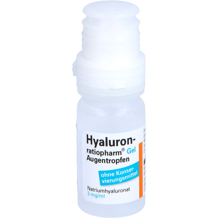 Hyaluron-ratiopharm Gel Augentropfen zur Befeuchtung, 10 ml Solution