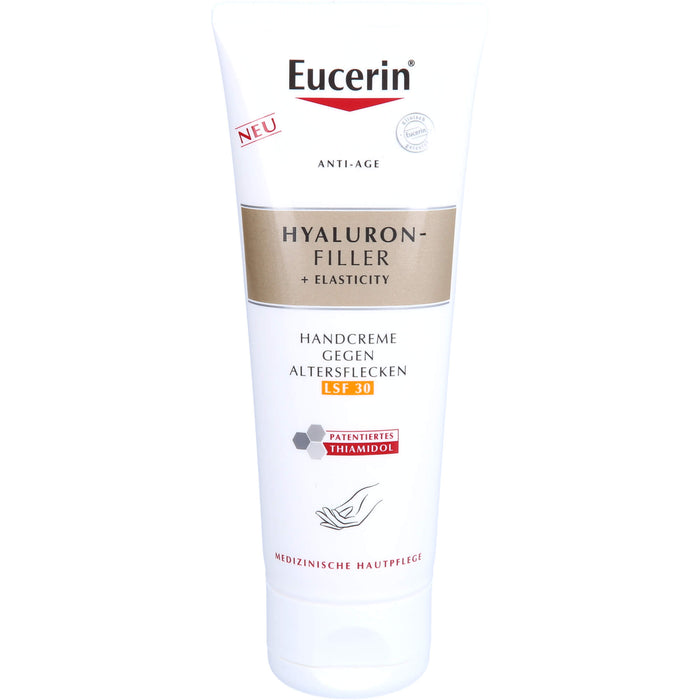 Eucerin Anti-Age Hyaluron-Filler +Elasticity Handcreme gegen Altersflecken, 75 ml Crème