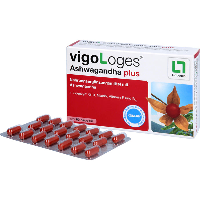 vigoLoges Ashwagandha plus Kapseln, 60 St., 60 St. Kapseln