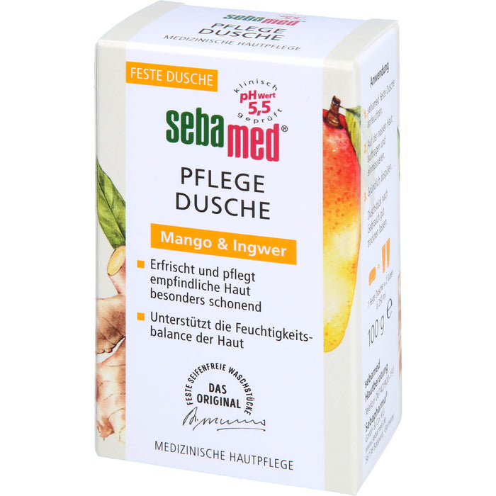 sebamed Pflege-Dusche Mango&Ingwer Feste Dusche, 100 g XPK