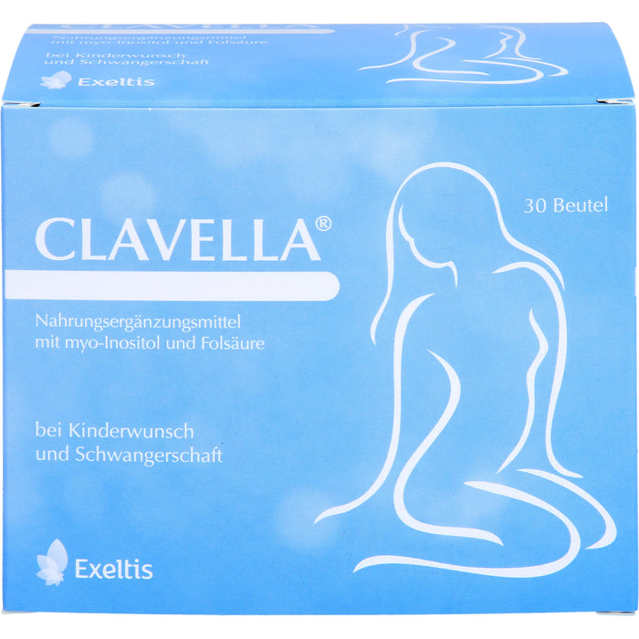 CLAVELLA Pulver bei Kinderwunsch und Schwangerschaft, 30 St. Beutel